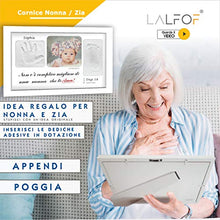 Carica l&#39;immagine nel visualizzatore di Gallery, LALFOF Cornice Impronte Neonato 7in1 con lettere adesive + porta bracciali,... - Ilgrandebazar