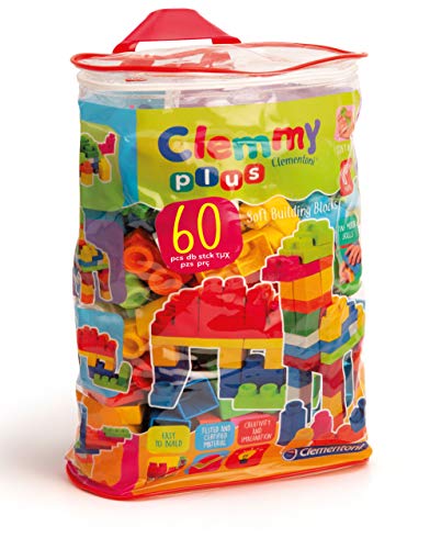 Clementoni 14880 - Clemmy Plus Mattoncini, Sacca 60 Pezzi - Ilgrandebazar