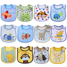 Carica l&#39;immagine nel visualizzatore di Gallery, Tomkity 12 Bavaglini Neonato Impermeabili Bambino Bandana Drool 12pz-unisex-A - Ilgrandebazar