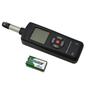 Ehdis Digital Psicrometro Grande LCD Termo-igrometro Temperatura e umidità... - Ilgrandebazar