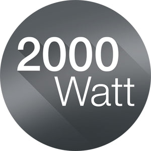 De'Longhi HVY1020 Termoventilatore verticale Young, Silenzioso e leggero, Protezione antigoccia, Maniglia, Dispositivo di sicurezza, Luce, Protezione antigelo, Piccole dimensioni, 2000watt, Bianco