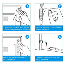 Carica l&#39;immagine nel visualizzatore di Gallery, Retroilluminazione TV LED, Reignet da 2m luci polarizzate RGB per HDTV da... - Ilgrandebazar