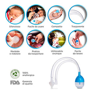 Aspiratore Nasale Neonato Manuale Riutilizzabile Nuovo Modello Più Livelli... - Ilgrandebazar