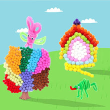 Carica l&#39;immagine nel visualizzatore di Gallery, Wartoon Palla Pompon e Scovolini Pipa Ciniglia Steli con Autoincollate Occhi... - Ilgrandebazar