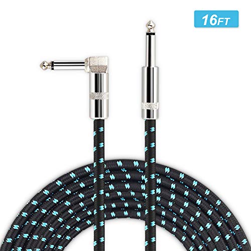 Mugig Cavo per Chitarra/Basso/Tastiera con Rivestimento in Tweed 5M - Ilgrandebazar