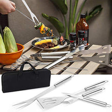 Carica l&#39;immagine nel visualizzatore di Gallery, Attrezzi per Barbecue,Gifort 24pcs Barbecue Accessori in Acciaio Inox...