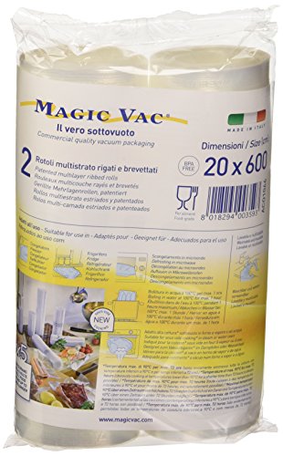 Flaem Nuova ACO1066 Magic Vac, Rotoli per Alimenti, 2 pezzi da 20x600 cm,... - Ilgrandebazar