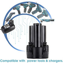 Carica l&#39;immagine nel visualizzatore di Gallery, 2 X Dosctt 3000mAh Batteria Sostituzione per Makita BL1013 10,8V 3,0Ah...