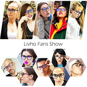 Livhò Occhiali luce blu per uomo donna | pc computer occhiali da Nero Chiaro - Ilgrandebazar