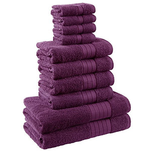 Dreamscene Morbido Asciugamano in 10 Pezzi Cofanetto da Bagno 100% Cotone... - Ilgrandebazar