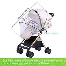Carica l&#39;immagine nel visualizzatore di Gallery, Zanzariera universale per passeggino, con elastico e chiusura lampo, extra...