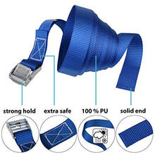 Carica l&#39;immagine nel visualizzatore di Gallery, Cinghia di fissaggio Cinghie tensione - blu - 2,5m 4 pezzi 2.5 cm x m - Ilgrandebazar
