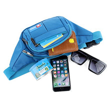 Carica l'immagine nel visualizzatore di Gallery, AirZyx Marsupio Sportivo Running Outdoor Escursioni Cintura Corsa da Uomo Blu