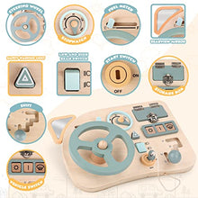 Carica l&#39;immagine nel visualizzatore di Gallery, Vanplay Giochi Montessori Busy Board Volante Giocattolo Pannello Sensoriale Bambini Montessori Educativi Giochi in Legno per Bambini 1 2 3 4 Anni