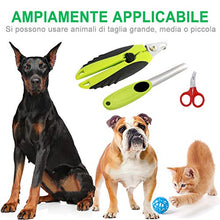 Carica l'immagine nel visualizzatore di Gallery, JTENG Tagliaunghie Cane e Gatto per Protezione Cani - Acciaio Inossidabile...
