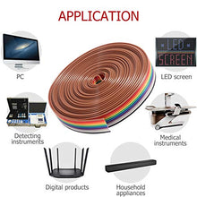 Carica l'immagine nel visualizzatore di Gallery, eetek 5 m cavo filo di IDC nastro piatto del colore arco iris de 10 pin