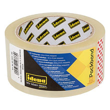 Carica l'immagine nel visualizzatore di Gallery, Idena 631033 - Nastro per pacchi trasparente, 50 mm x 66 m, 1 rotolo di nastro da imballaggio a bassa rumorosità, ideale per traslochi e spedizioni