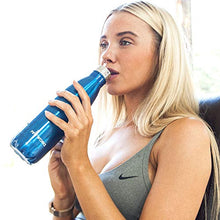 Carica l&#39;immagine nel visualizzatore di Gallery, Proworks Bottiglia Acqua in Acciaio Inox, Senza BPA Vuoto 1000ml (32oz), Blu