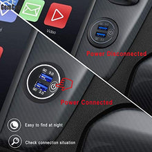 Carica l&#39;immagine nel visualizzatore di Gallery, GemCoo QC3.0 Presa USB per Auto Doppio con Interruttore Touch Z- Bianco