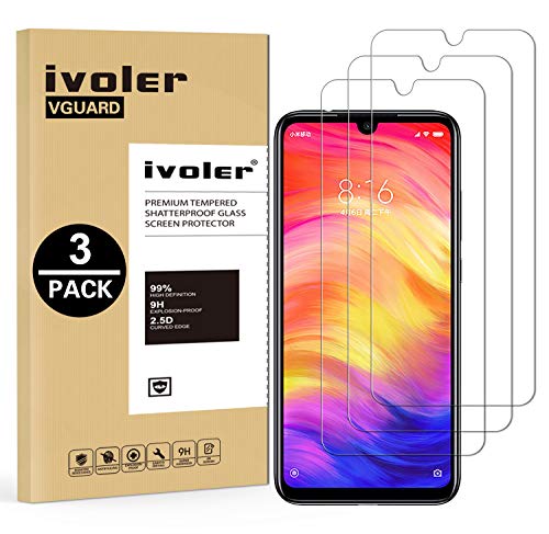 VGUARD [3 Pack] Pellicola Vetro Temperato per Xiaomi Redmi Note 7 / Xiaomi...