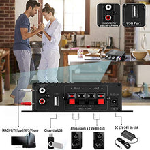 Carica l'immagine nel visualizzatore di Gallery, Amplificatore Bluetooth Audio Auto,DUTISON Mini Stereo HiFi...