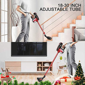 MooSoo Aspirapolvere Scopa elettrica con Filo 17000 Pa 2 in 1 britannico