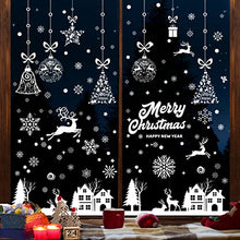 Carica l&#39;immagine nel visualizzatore di Gallery, Vetrofanie Natalizie per Finestre, 192 Adesivi Natalizi Finestre Adesivi Natale Fiocchi di Neve Vetrofanie Natale Removibili Alci Babbo Natale Decorazioni Casa