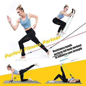 EgoIggo Set di Fasce Resistenza, 5 Bande Resistenza Fino a 150 lbs,...