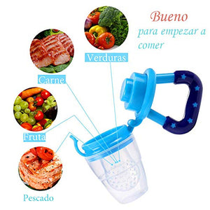 (9packs) 4 Ciuccio per Frutta Neonati Alimenti S/M/L+2 Cucchiaini in...
