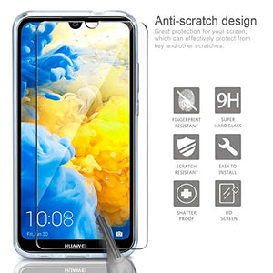Leathlux Cover Huawei Y5 2019 Custodia Trasparente + 2 × Pellicola Vetro... - Ilgrandebazar