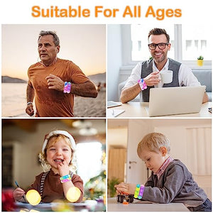 Coicok 30 Pezzi Arcobaleno Bracciale in silicone, Push Bubble Bracelets Fidget Toys, Giocattoli antistress per adulti e bambini, Gadget compleanno bambini, Regalini compleanno bambini invitati