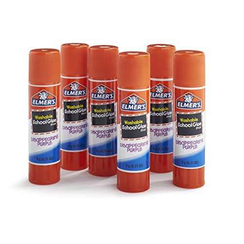 Elmer's Washable School Glue Sticks - Purple 6/Pkg-.21Oz 6-Pack - Ilgrandebazar