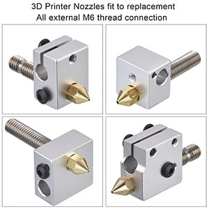 16 Pezzi 3D Ugello dell'Estrusore della Stampante MK8 per Makerbot... - Ilgrandebazar