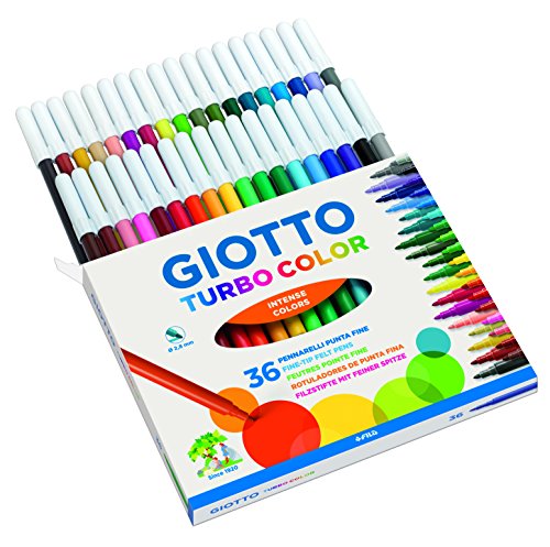 Giotto Turbo Color pennarelli in astuccio da 36 colori - Ilgrandebazar