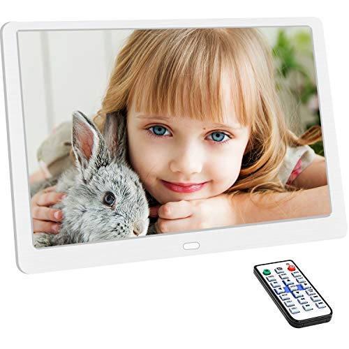 UrChoiceLtd Cornice per foto digitali 10.1 pollici 1920x1080 FHD IPS bianca