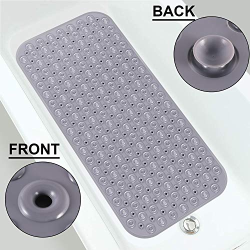 RenFox Tappetino Doccia Antiscivolo per Vasca da Bagno Grigio