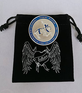 Eillwin Templar raro placcato argento moneta Knight religiosa da collezione... - Ilgrandebazar