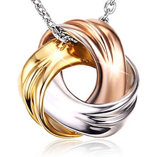 Carica l'immagine nel visualizzatore di Gallery, Collana Donna in Argento 925, 3 Colori bianco/oro/rosa Buon Regalo Donna... - Ilgrandebazar