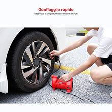 Carica l&#39;immagine nel visualizzatore di Gallery, oasser Compressore Portatile per Auto Mini Pompa Aria P4 12V DC Multiuso con... - Ilgrandebazar