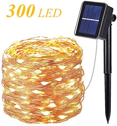 OxyLED Catene Luminosa Solare Esterno,30M 300 LED Luci Solari Esterno Catena Luminosa con 8 Modalità,IP65 Impermeabileluce Lucine da Esterno/Interno Decorative per Giardino,Natale,Cortile,Festa