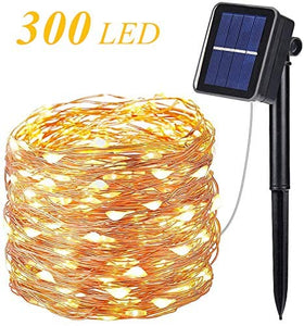 OxyLED Catene Luminosa Solare Esterno,30M 300 LED Luci Solari Esterno Catena Luminosa con 8 Modalità,IP65 Impermeabileluce Lucine da Esterno/Interno Decorative per Giardino,Natale,Cortile,Festa