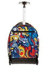 Carica l&#39;immagine nel visualizzatore di Gallery, Big Trolley Appack Hashtag, 35 Lt, Rosso, Sistema 2in1 Zaino con Rosso