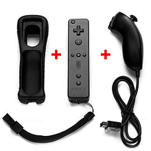 Carica l&#39;immagine nel visualizzatore di Gallery, Tanouve Controller Wii Motion Plus, 2 In 1 Nunchuck Costruito Nero - Ilgrandebazar
