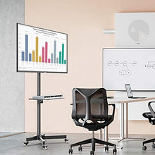 Carica l&#39;immagine nel visualizzatore di Gallery, 1home Supporto TV da Pavimento con Ruote Carrello, Staffa Porta 23&quot;-55&quot;/50 kg - Ilgrandebazar