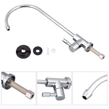 Carica l&#39;immagine nel visualizzatore di Gallery, 1/4 &#39;&#39; Acciaio Inossidabile Rubinetto Cromato Osmosi Inversa Collo D&#39;oca... - Ilgrandebazar