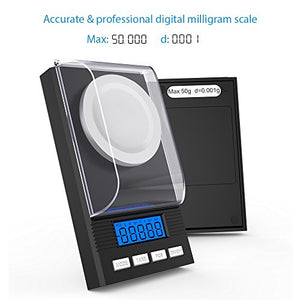 homgeek Bilancia di Precisione 0.001g, Milligrammo 1 - Ilgrandebazar