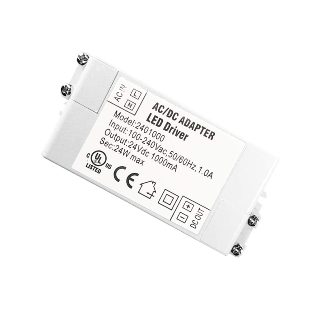 YAYZA! 1-Confezione Trasformatore Driver Premium 24V 1A 24W, Confezione da 1 - Ilgrandebazar