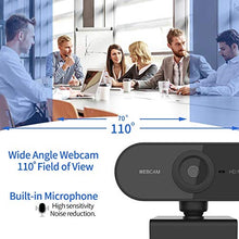 Carica l'immagine nel visualizzatore di Gallery, EDUPUP Webcam con microfono, 1080p HD Streaming Computer Web Camera -...