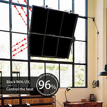 Carica l&#39;immagine nel visualizzatore di Gallery, Homein Pellicola Oscurante per Vetri Finestre 44.5x200cm, Nero