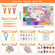 Carica l&#39;immagine nel visualizzatore di Gallery, Elastici per Braccialetti, 2500+ Bracciale Elastici Colorati Loom Bands Kit 40 griglia, fai da te Bambina Elastici di Gomma Bracciale Lavorare a Maglia Fare Braccialetti Perline Giocattolo Regalo